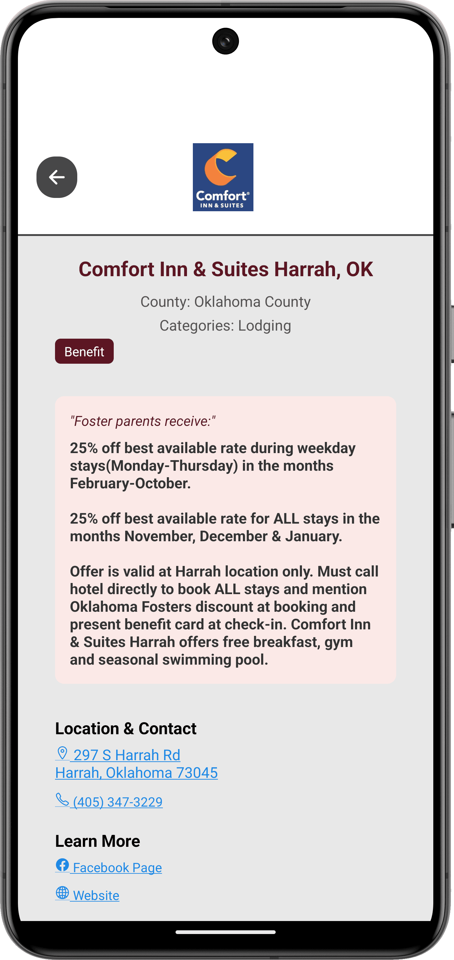 Oklahoma Foster Care: Benefits Directory App Screenshot 3