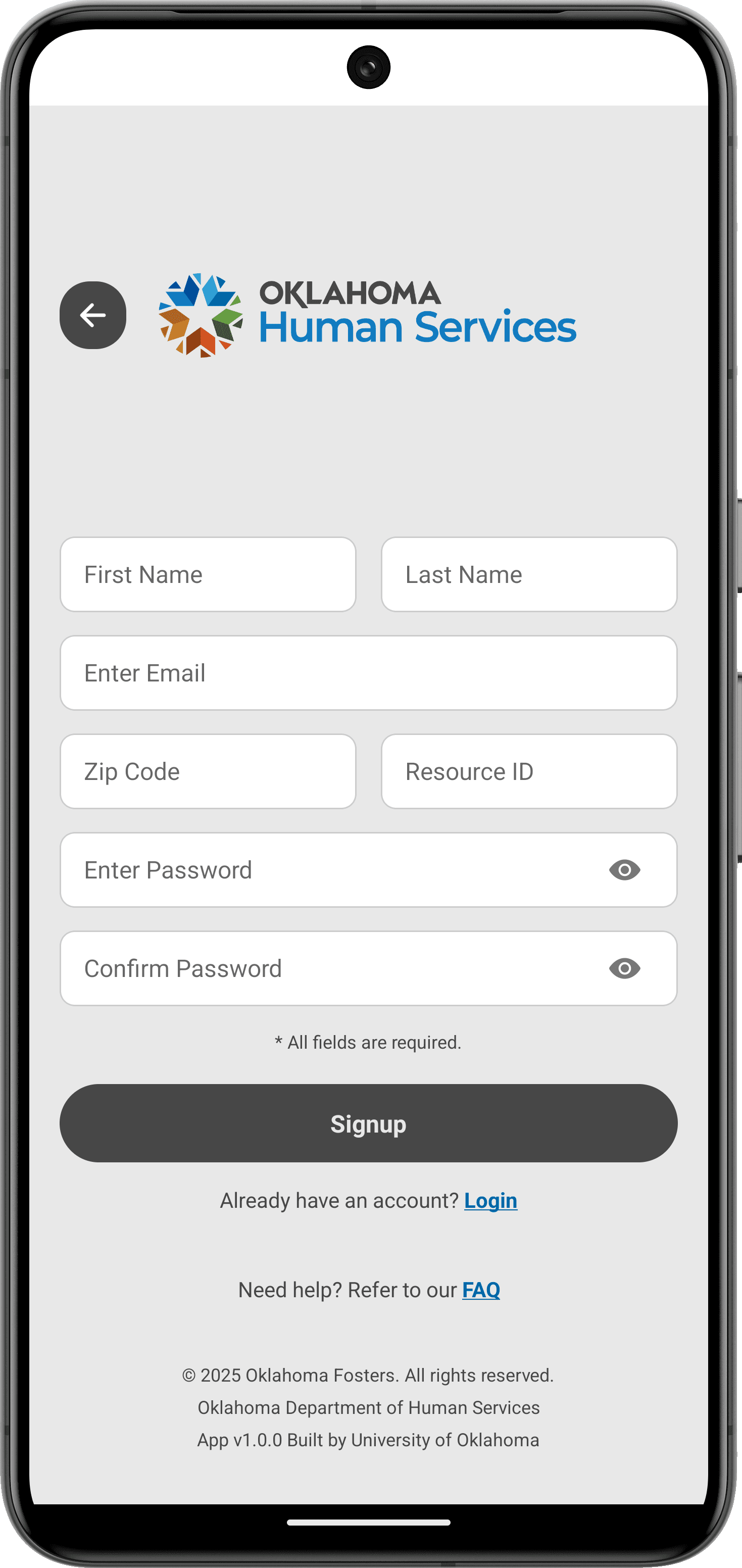 Oklahoma Foster Care: Benefits Directory App Screenshot 4